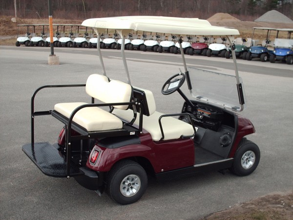 A golf car available from North Country Golf Car