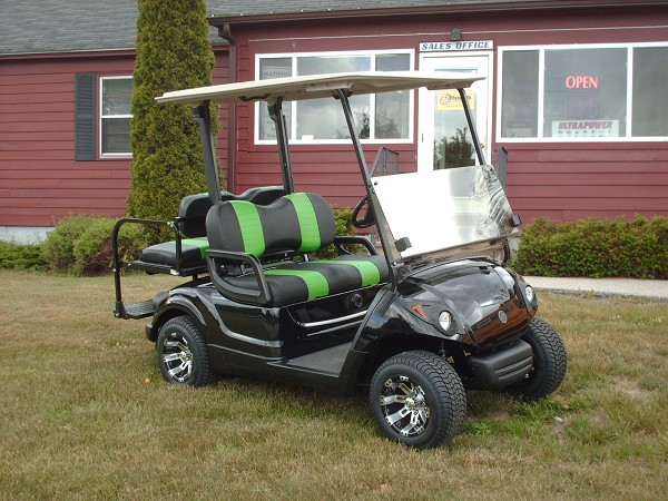 A golf car available from North Country Golf Car
